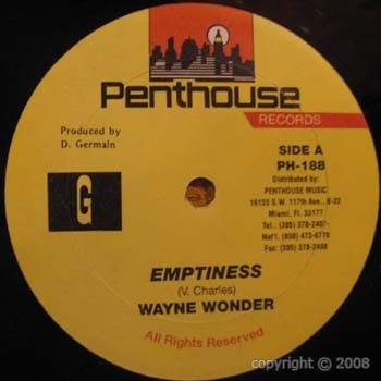 Wayne Wonder : Emptiness | Maxis / 12inch / 10inch  |  Dancehall / Nu-roots