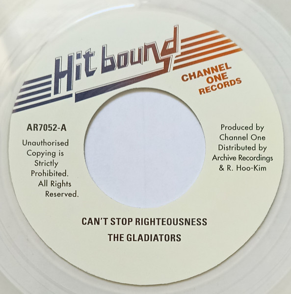 The Gladiators : Can't Stop Righteousness | Single / 7inch / 45T  |  Oldies / Classics